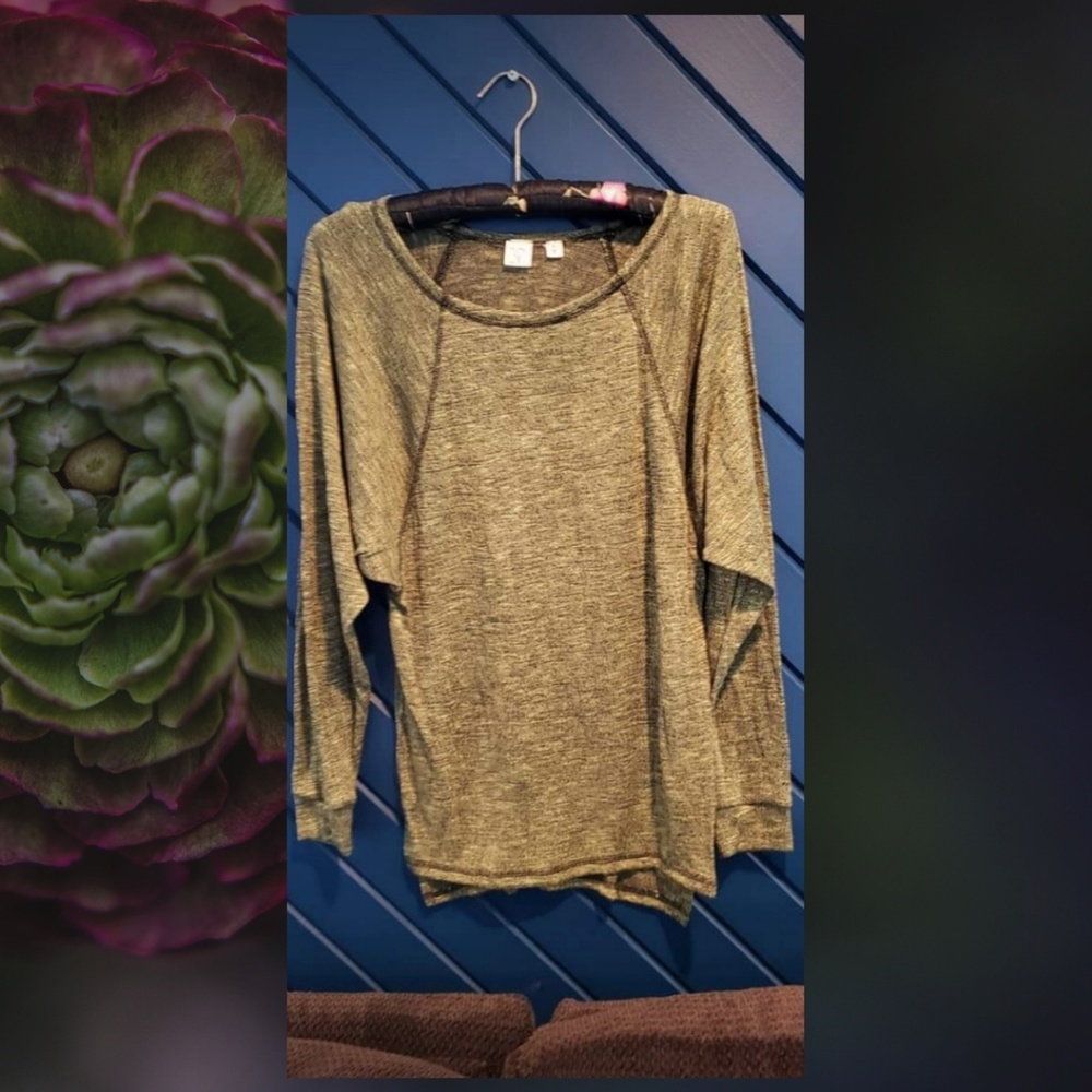 BP. Batwing Sleeve Jersey Top - Olive - Medium